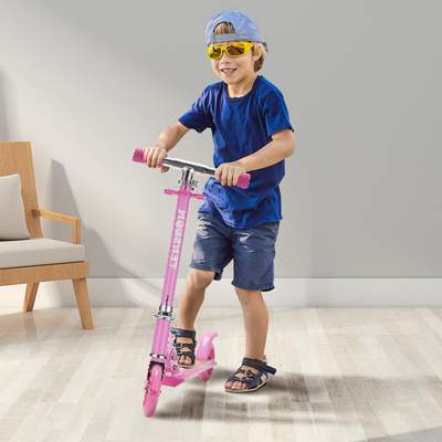 Girls Foot 50kg Suspension Kick Scooter 110lbs Height Adjustable Scooters