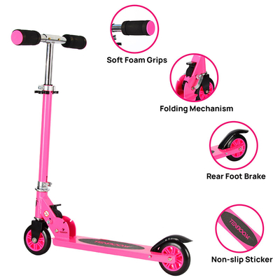 Child Toy Two Wheel Kick Scooter Push Footbike Kick Scooter With Led Light