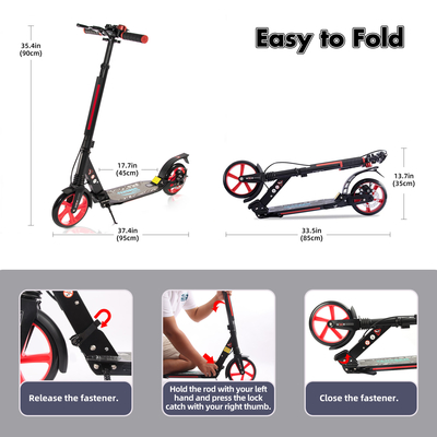 220Ibs Adjustable Two Wheel Kick Scooter For Children Teen