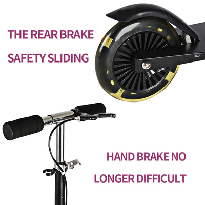 100mm Wheels Two Footed Kick Child Scooter Lightweight Folding Model